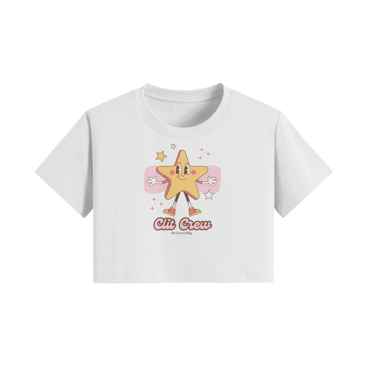 Clit Crew Crop Tee