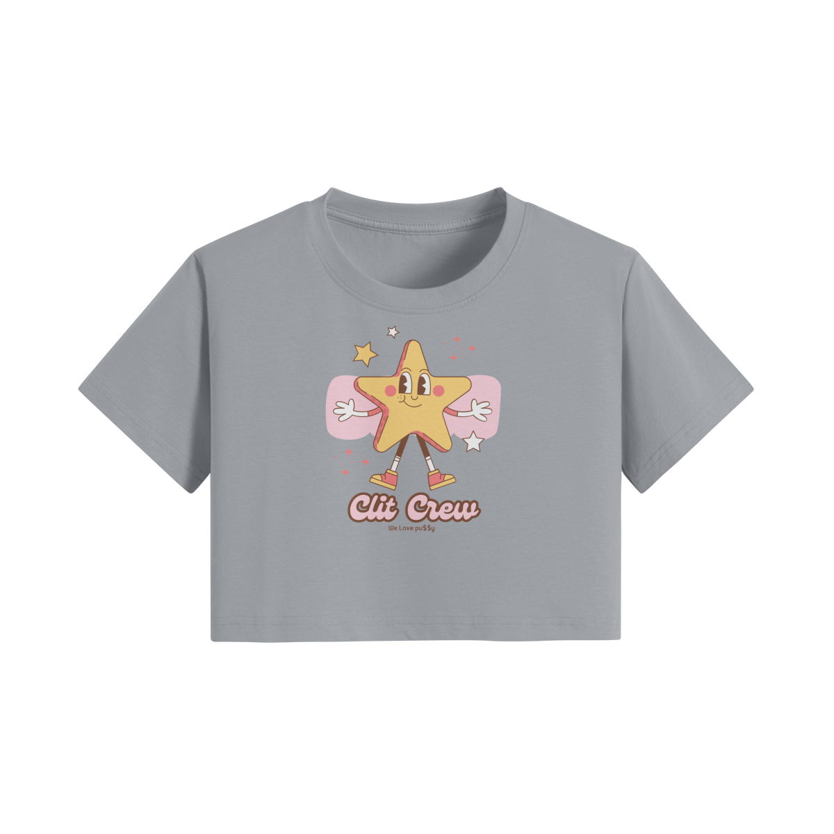 Clit Crew Crop Tee