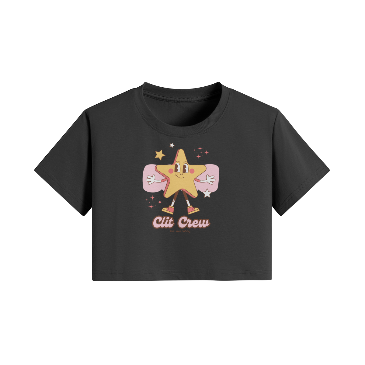 Clit Crew Crop Tee