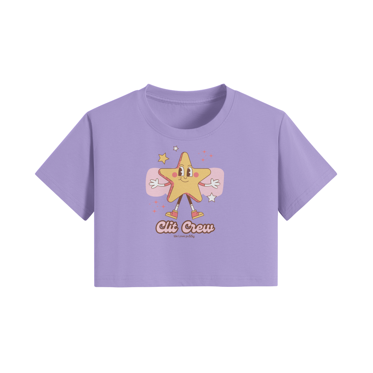 Clit Crew Crop Tee