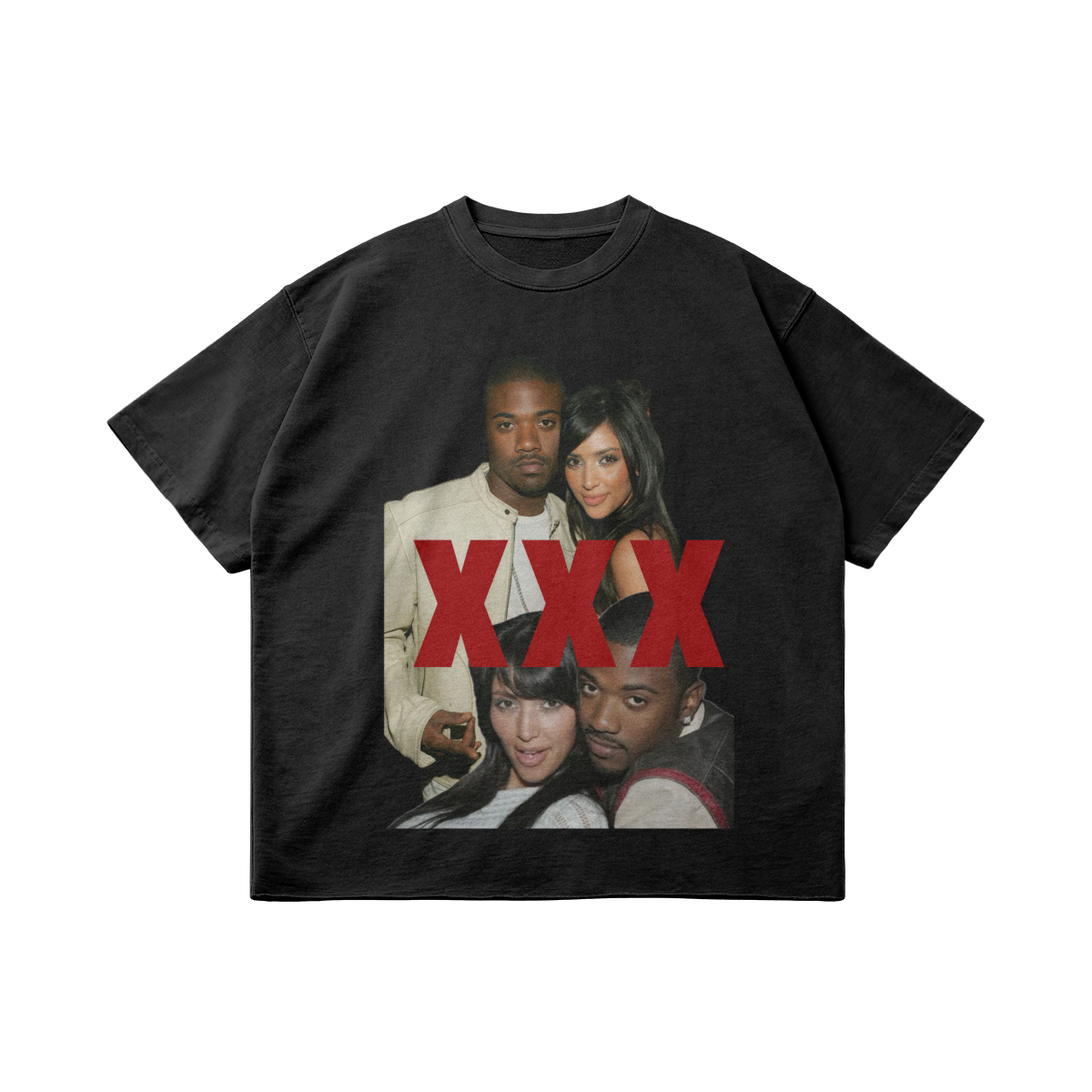 KIM K & RAY J Tee