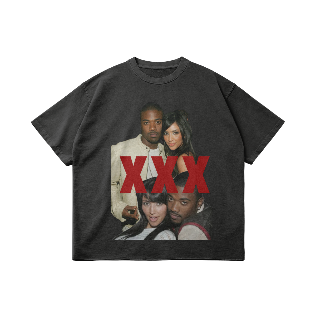 KIM K & RAY J Tee