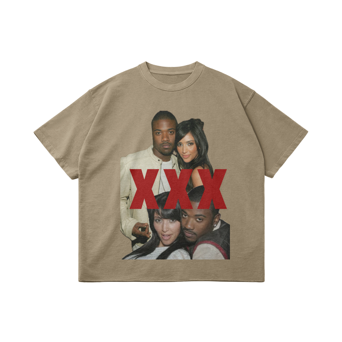 KIM K & RAY J Tee